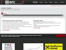 Tablet Screenshot of marc-analytics.com